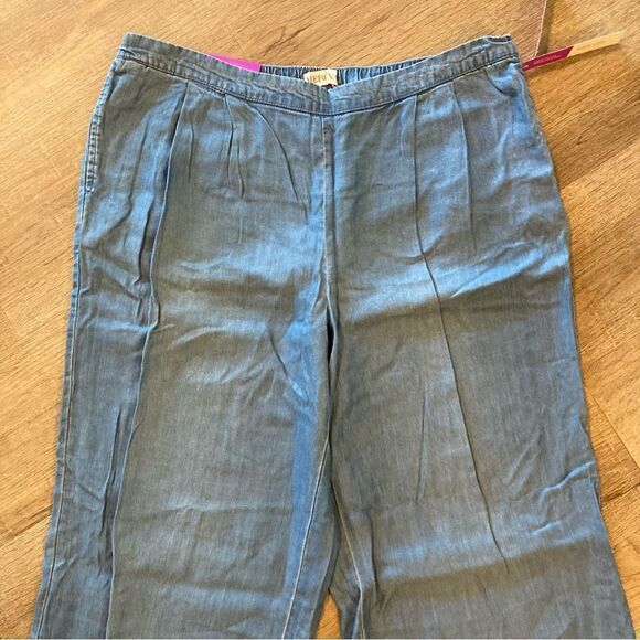 Merona Oversized Wide Leg chambray Pants NWT - Picture 2 of 12